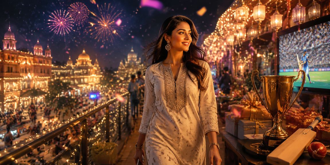 Player enjoying live casino games near a historic Lucknow city setting
